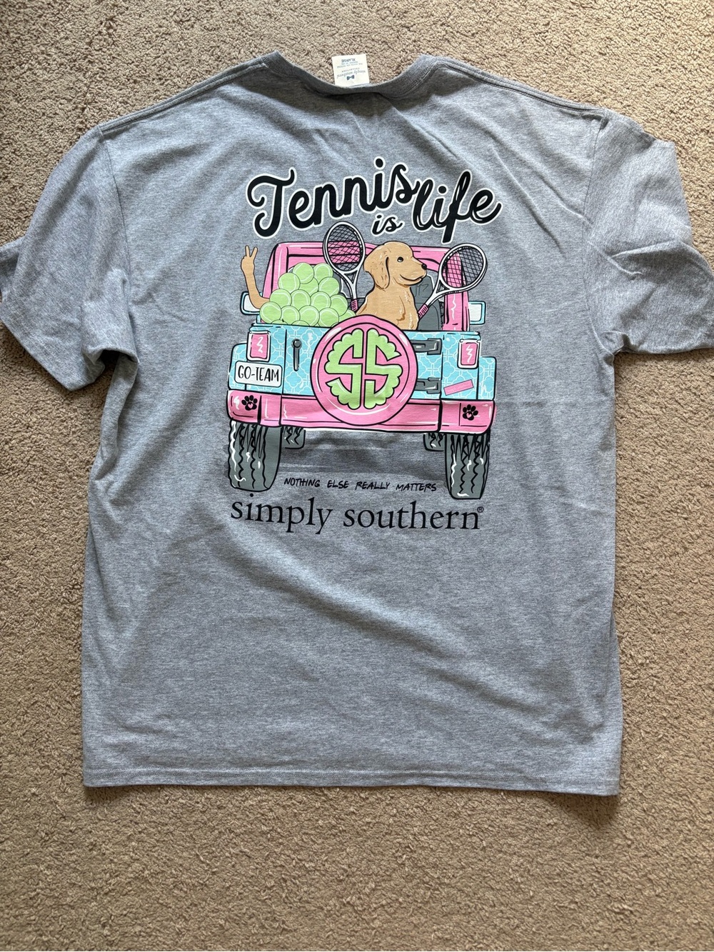 Simply Southern "Tennis Is Life" Shirt •Size XL